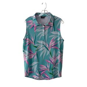 Sunday Swagger Multi Color Print Sleeveless Tank Top Shirt Size XL